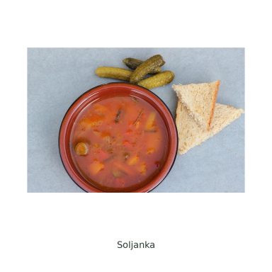 Soljanka im Suppenteller