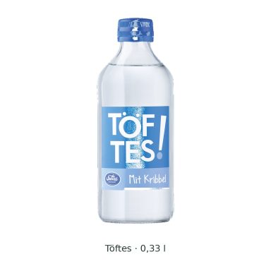 Töftes Mineralwasser – 0,33-Liter-Flasche